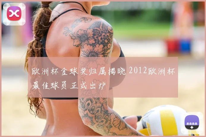 欧洲杯金球奖归属揭晓 2012欧洲杯最佳球员正式出炉